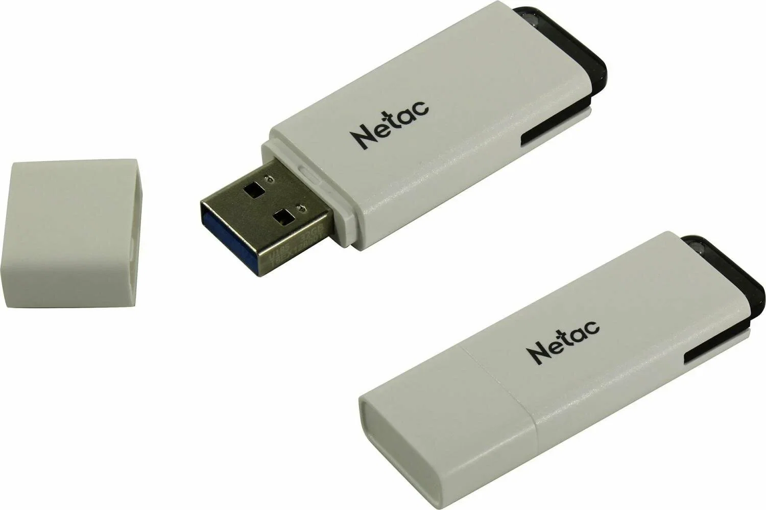 Флешка USB Netac U185 белый USB 3.0 Flash 32Gb, NT03U185N-032G-32WH, LED индикатор