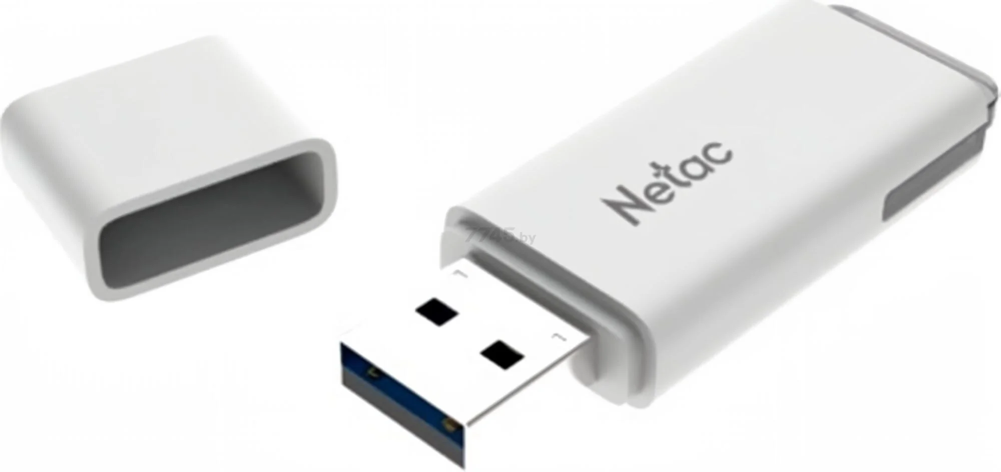 Флешка USB Netac U185 белый USB 3.0 Flash 32Gb, NT03U185N-032G-32WH, LED индикатор