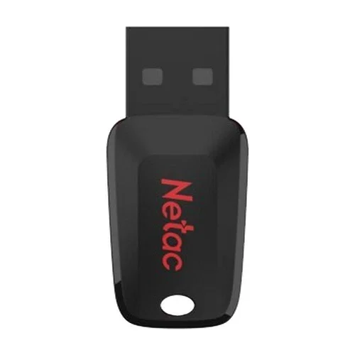 Флешка USB Netac U197 (NT03U197N-008G-20BK), 8Gb, USB 2.0, R/W 25/10, черный/красный