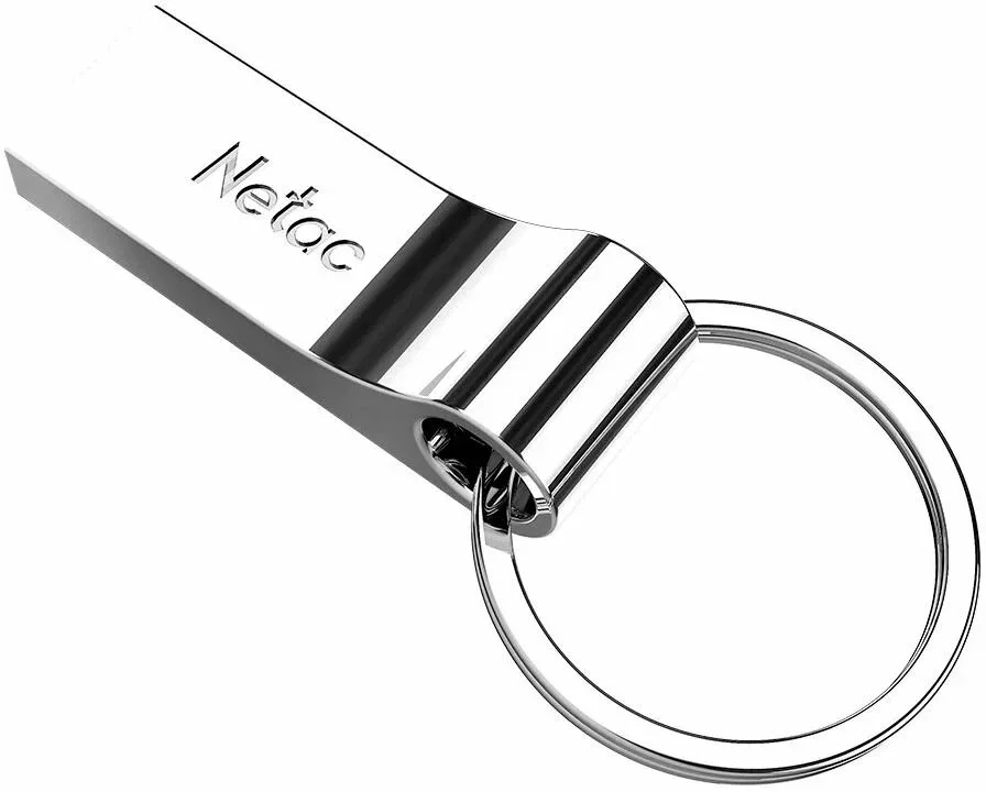 Флешка USB Netac U275 (NT03U275N-032G-20SL), 32Gb, USB 2.0, R/W 50/40, серебристый