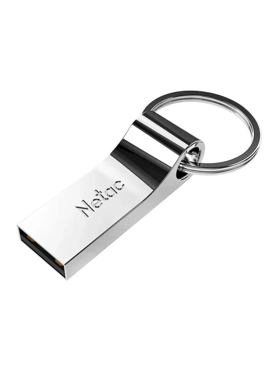 Флешка USB Netac U275 (NT03U275N-064G-20SL), 64Gb, USB 2.0, R/W 50/15, серебристый