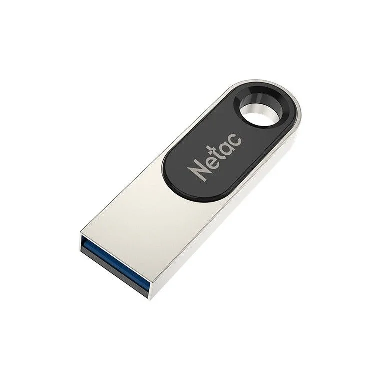 Флешка USB Netac U278 (NT03U278N-032G-32PN), 32Gb, USB 3.0, R/W 90/45, серебристый/черный
