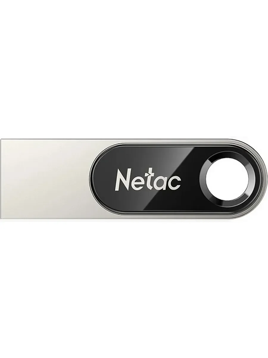 Флешка USB Netac U278 (NT03U278N-064G-20PN), 64Gb, USB 2.0, R/W 50/10, серебристый/черный