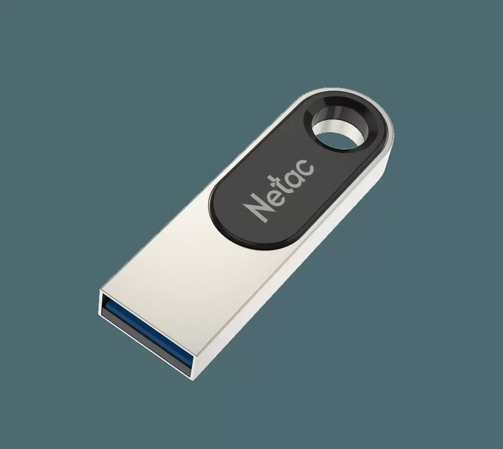 Флешка USB Netac U278 (NT03U278N-064G-32PN), 64Gb, USB 3.0, R/W 90/45, серебристый/черный