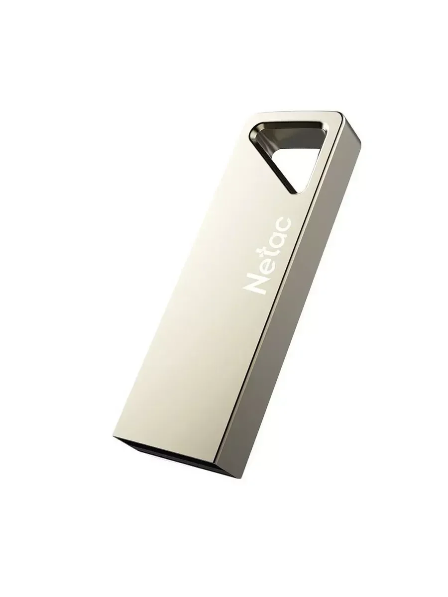Флешка USB Netac U326 (NT03U326N-064G-20PN), 64Gb, USB 2.0, R/W 50/15, серебристый