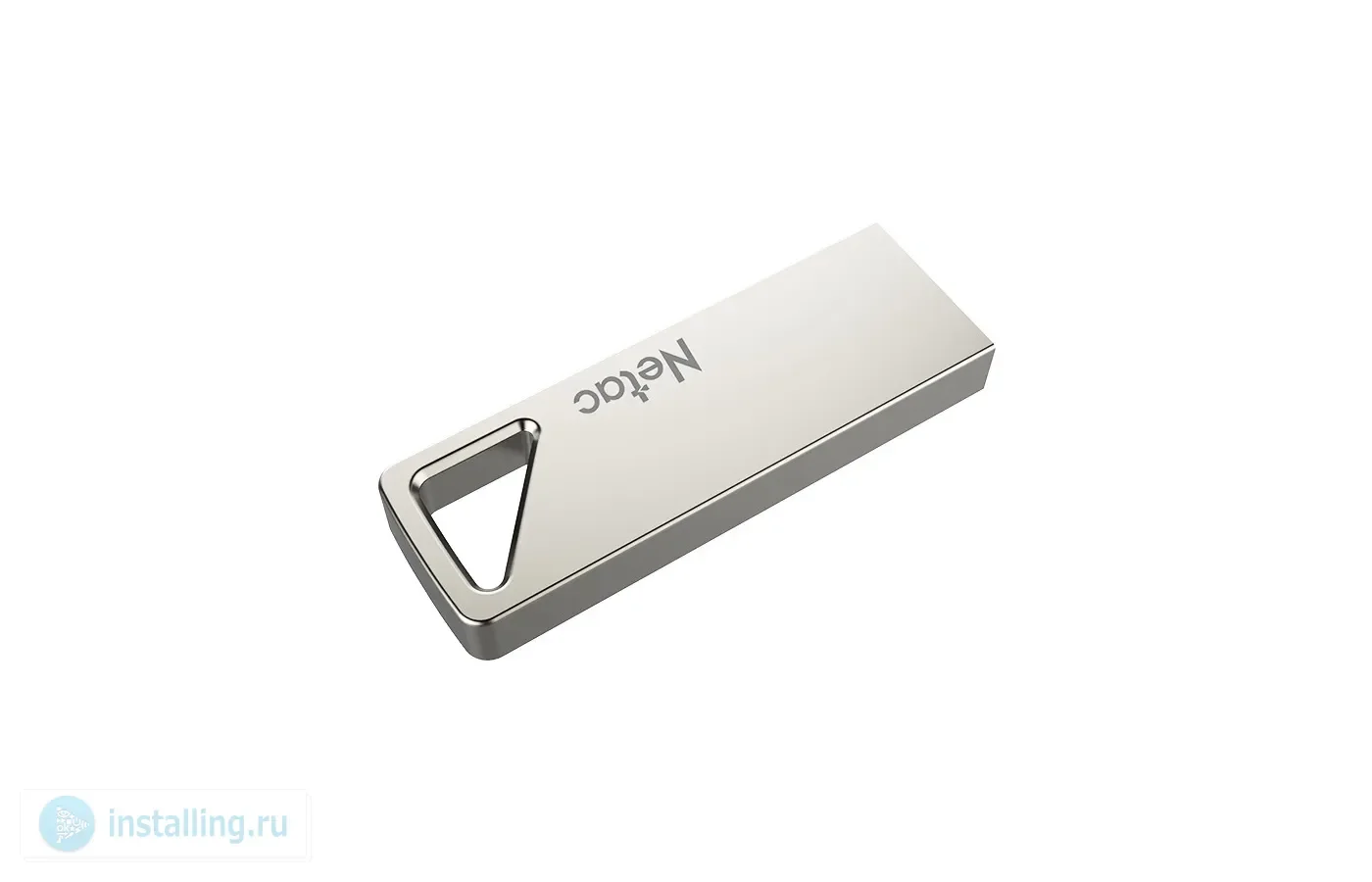 Флешка USB Netac U326 (NT03U326N-064G-20PN), 64Gb, USB 2.0, R/W 50/15, серебристый