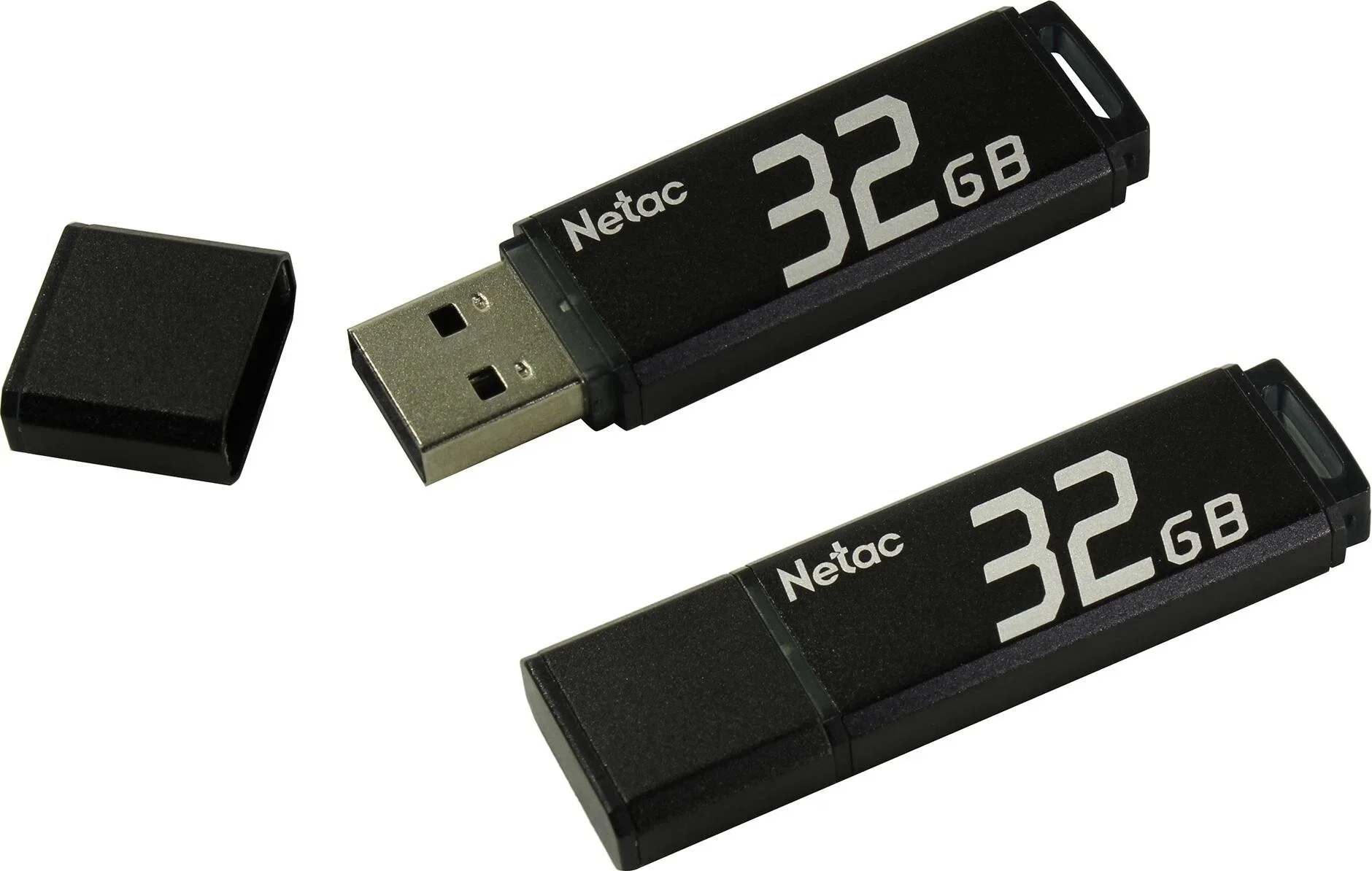 Флешка USB Netac U351 (NT03U351N-016G-32BK), 16Gb, USB 3.0, R/W 110/45, черный