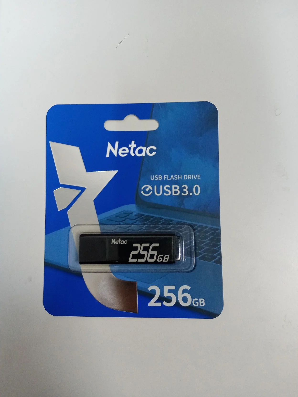 Флешка USB Netac U351 (NT03U351N-256G-32BK), 256Gb, USB 3.0, R/W 110/45, черный
