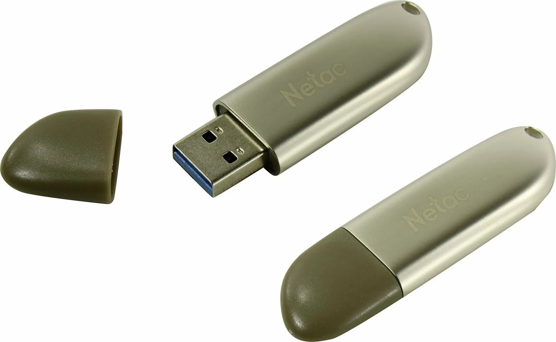 Флешка USB Netac U352 (NT03U352N-008G-20PN), 8Gb, USB 2.0, R/W 50/15, серебристый