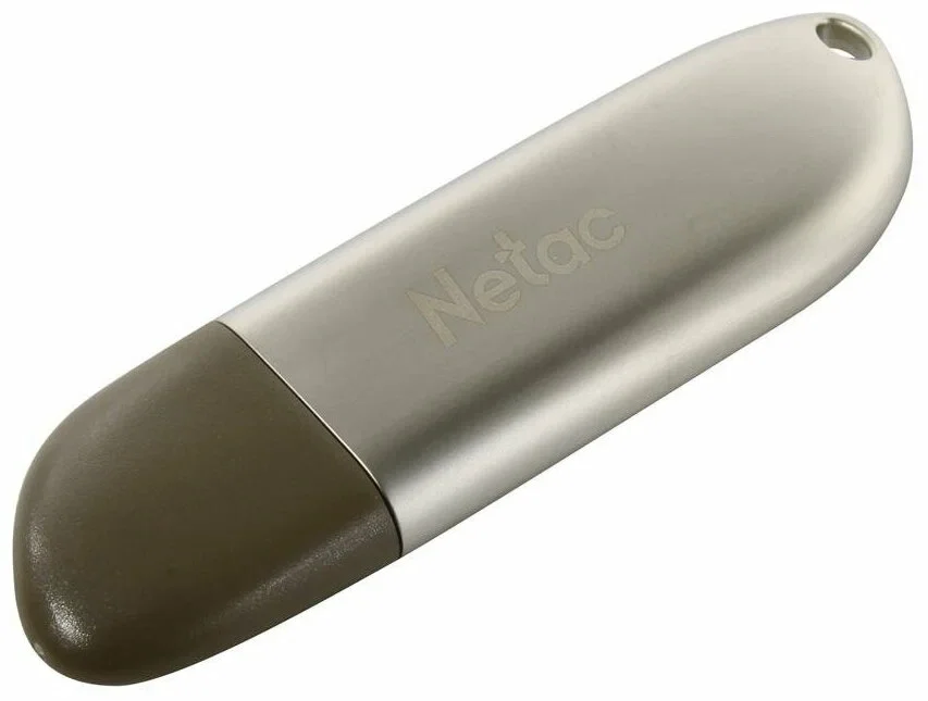 Флешка USB Netac U352 (NT03U352N-032G-20PN), 32Gb, USB 2.0, R/W 50/15, серебристый