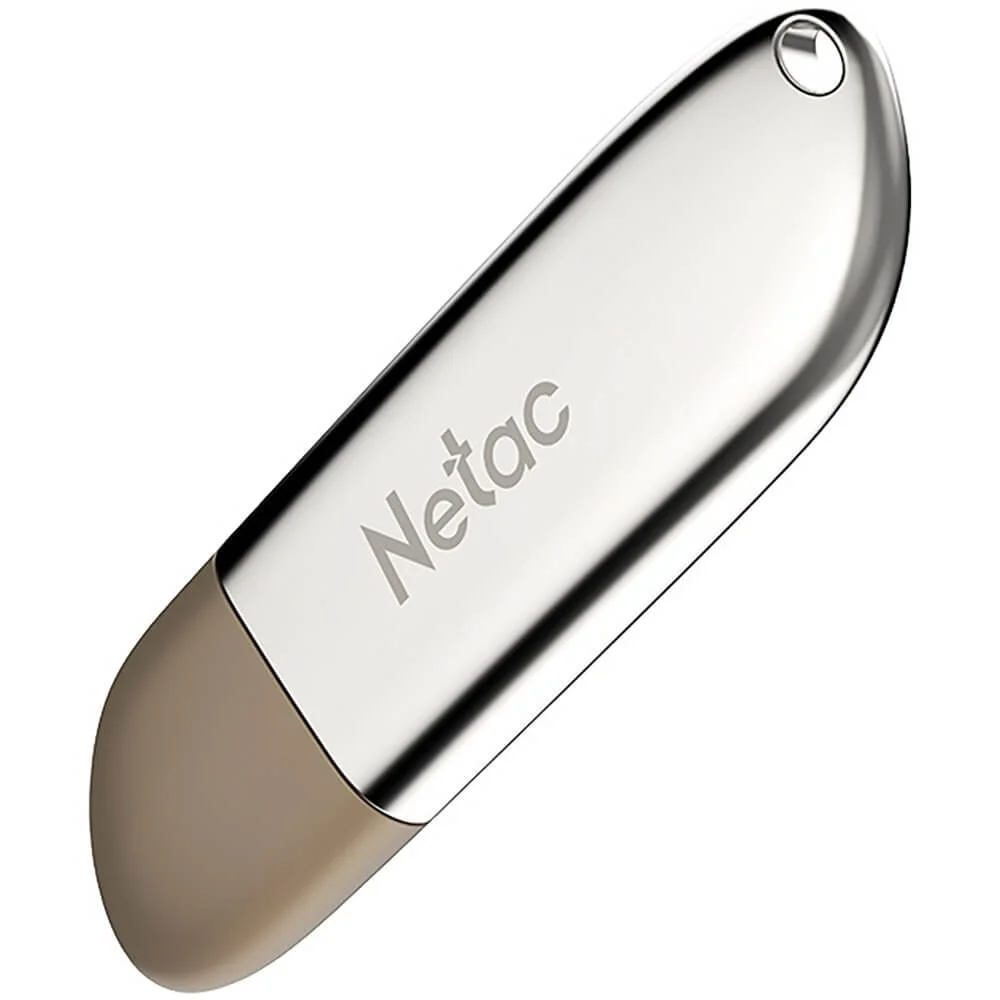 Флешка USB Netac U352 (NT03U352N-032G-32PN), 32Gb, USB 3.0, R/W 110/50, серебристый