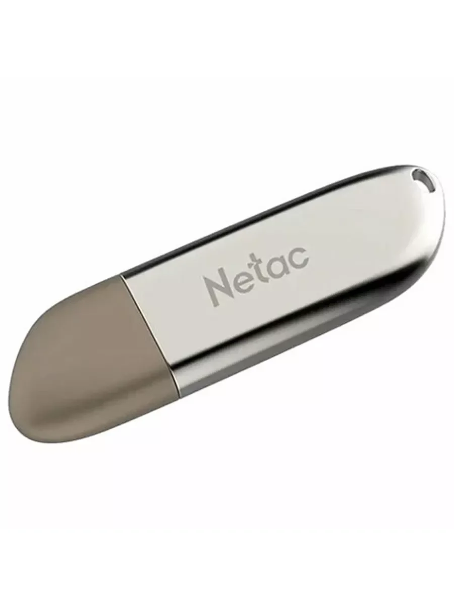 Флешка USB Netac U352 (NT03U352N-064G-20PN), 64Gb, USB 2.0, R/W 50/15, серебристый