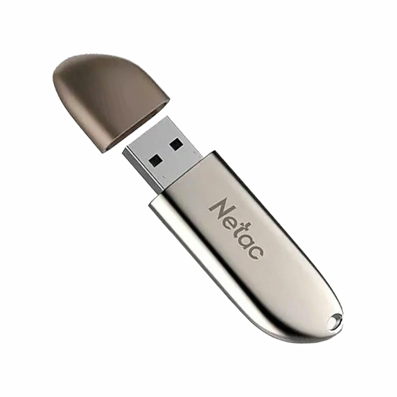 Флешка USB Netac U352 (NT03U352N-064G-32PN), 64Gb, USB 3.0, R/W 110/50, серебристый