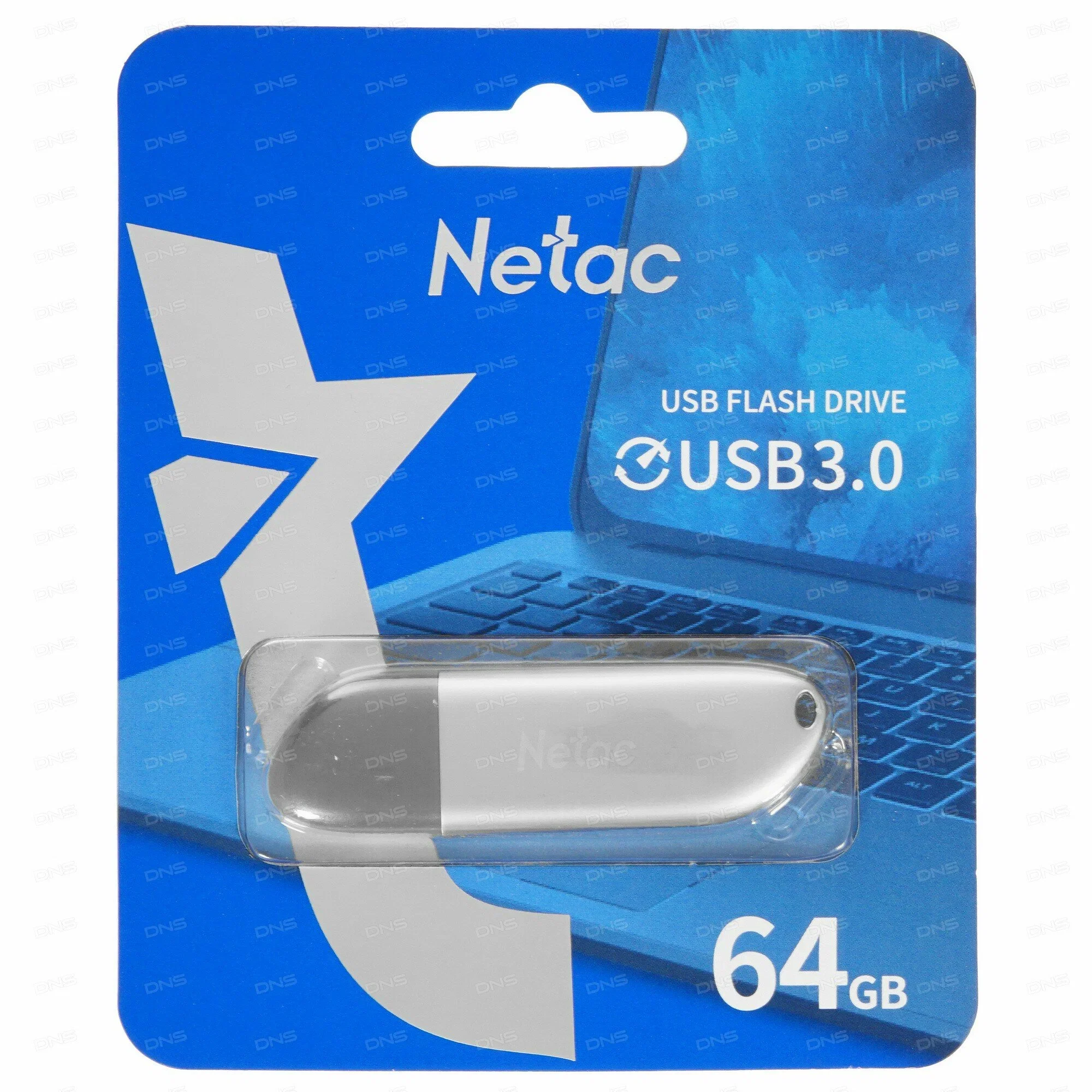 Флешка USB Netac U352 (NT03U352N-256G-32PN), 256Gb, USB 3.0, R/W 110/50, серебристый