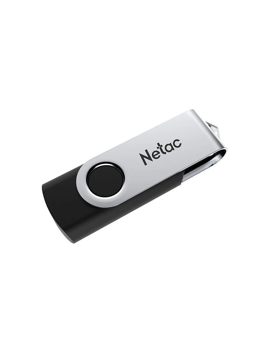 Флешка USB Netac U505 (NT03U505N-016G-32BK), 16Gb, USB3.0, R/W 110/45, черный/серебристый