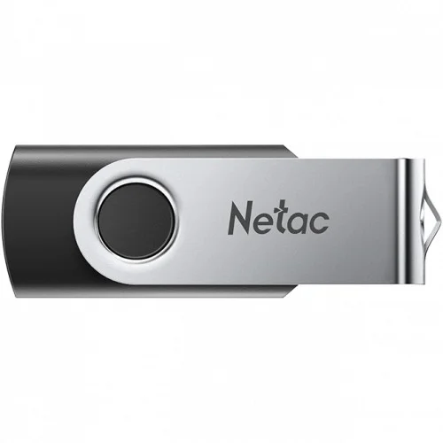 Флешка USB Netac U505 (NT03U505N-032G-32BK), 32Gb, USB 3.0, R/W 110/45, черный/серебристый