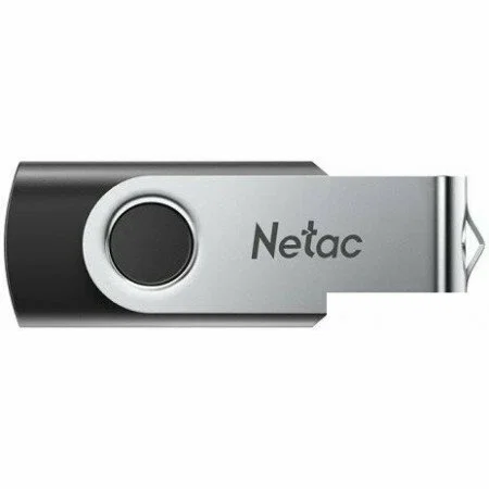 Флешка USB Netac U505 (NT03U505N-128G-30BK), 128Gb, USB 3.0, R/W 110/45, черный/серебристый