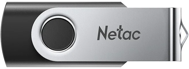 Флешка USB Netac U505 (NT03U505N-256G-32BK), 256Gb, USB 3.0, R/W 110/45, черный/серебристый
