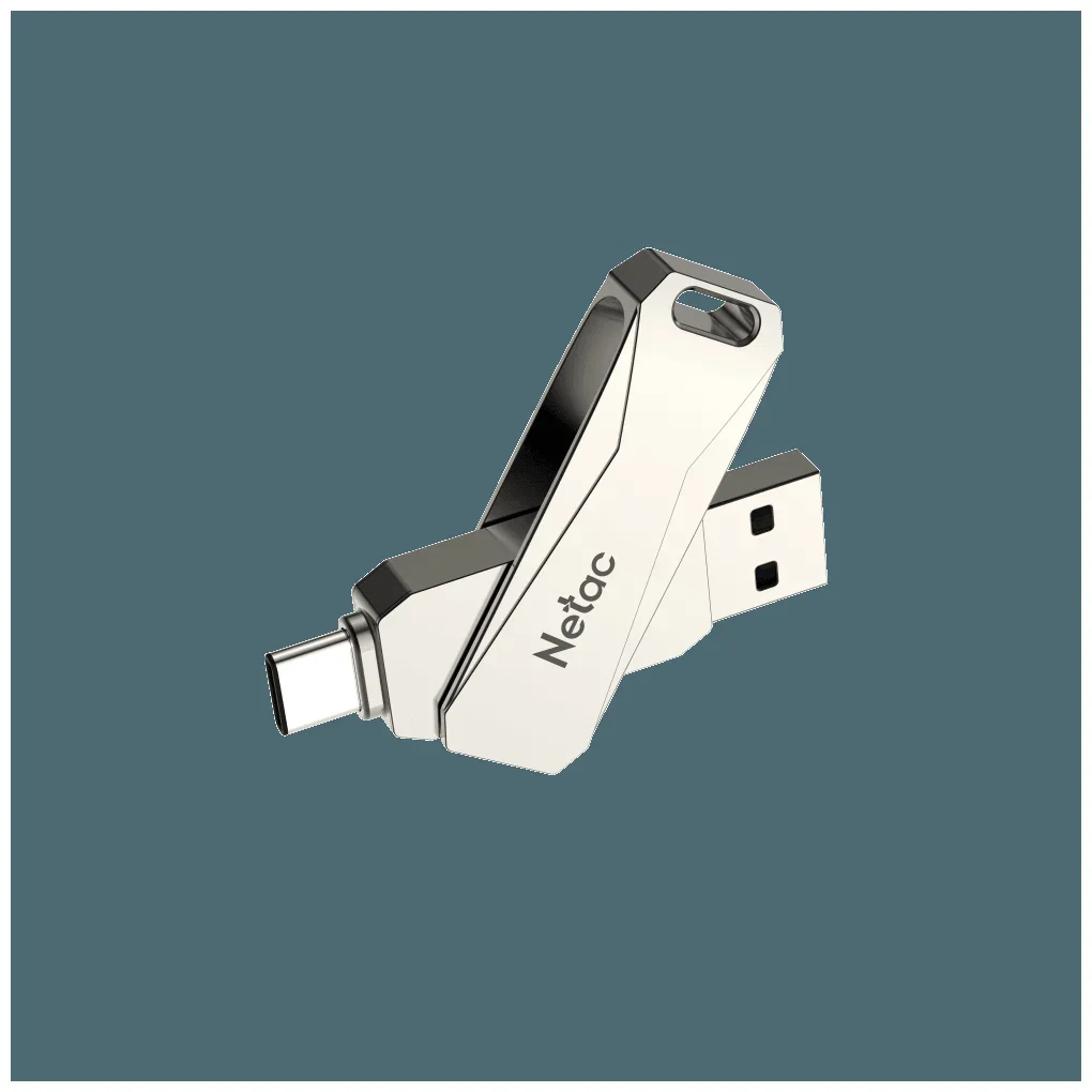Флешка USB Netac U782C NT03U782C-128G-30PN dual USB 3.0+TypeC 128Gb, retail version