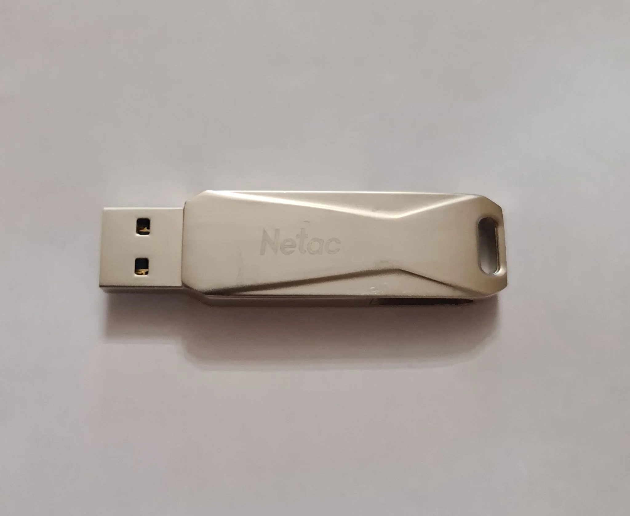 Флешка USB Netac U782C, 256Gb, USB 3.0, серебристый
