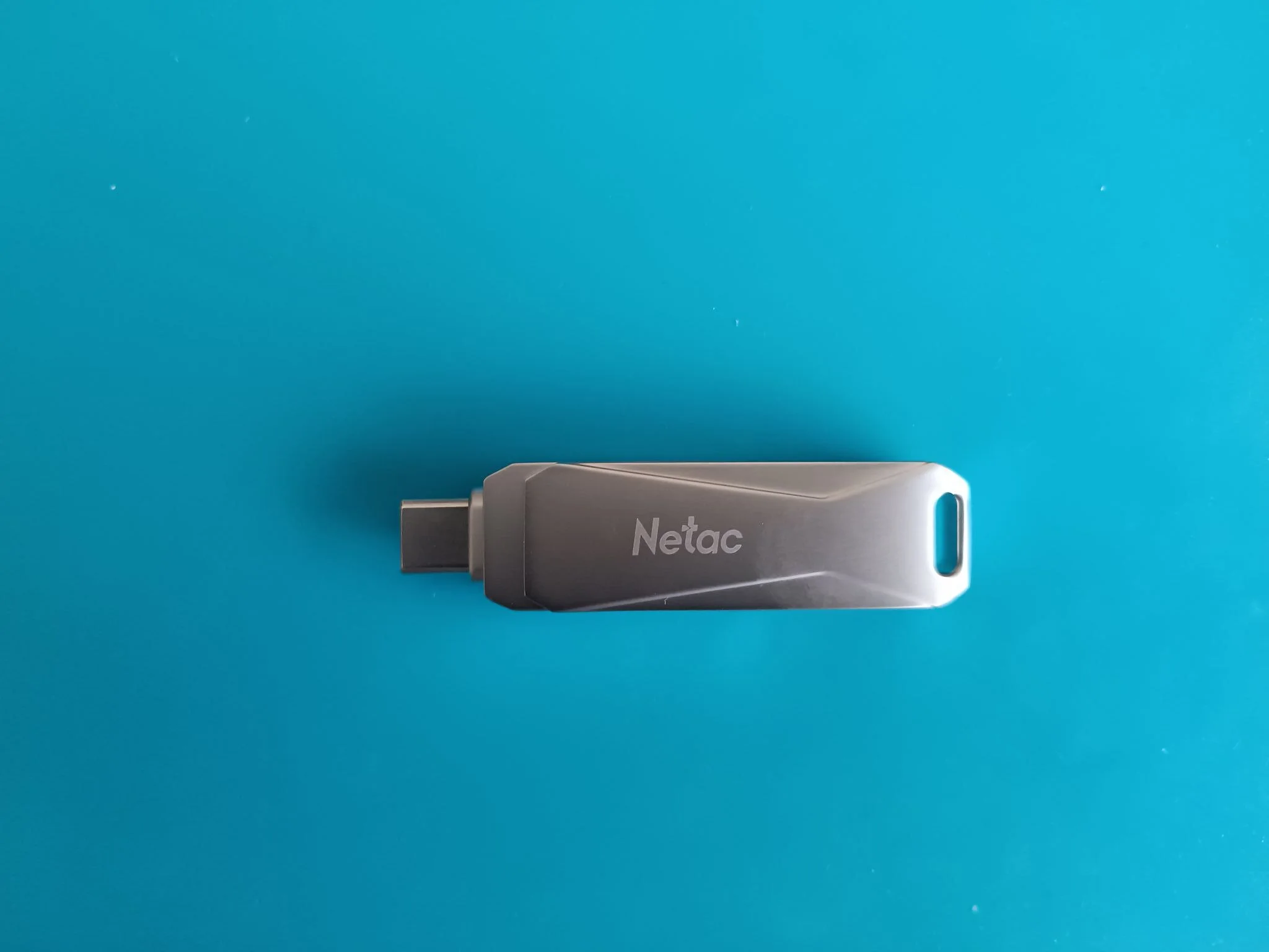 Флешка USB Netac U782C, 256Gb, USB 3.0, серебристый