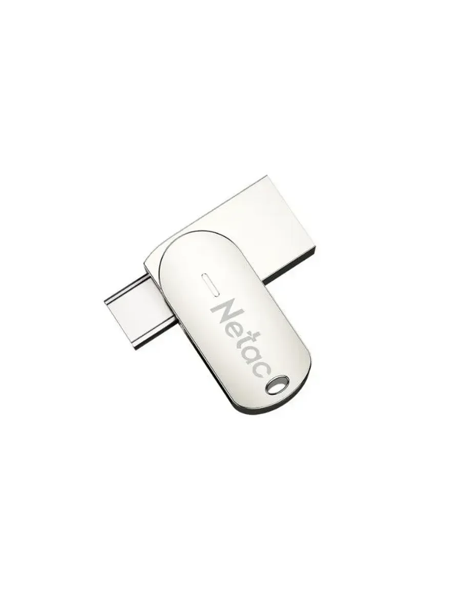 Флешка USB Netac U785C (NT03U785C-016G-32PN), 16Gb, USB3.0/TypeC, R/W 110/45, серебристый