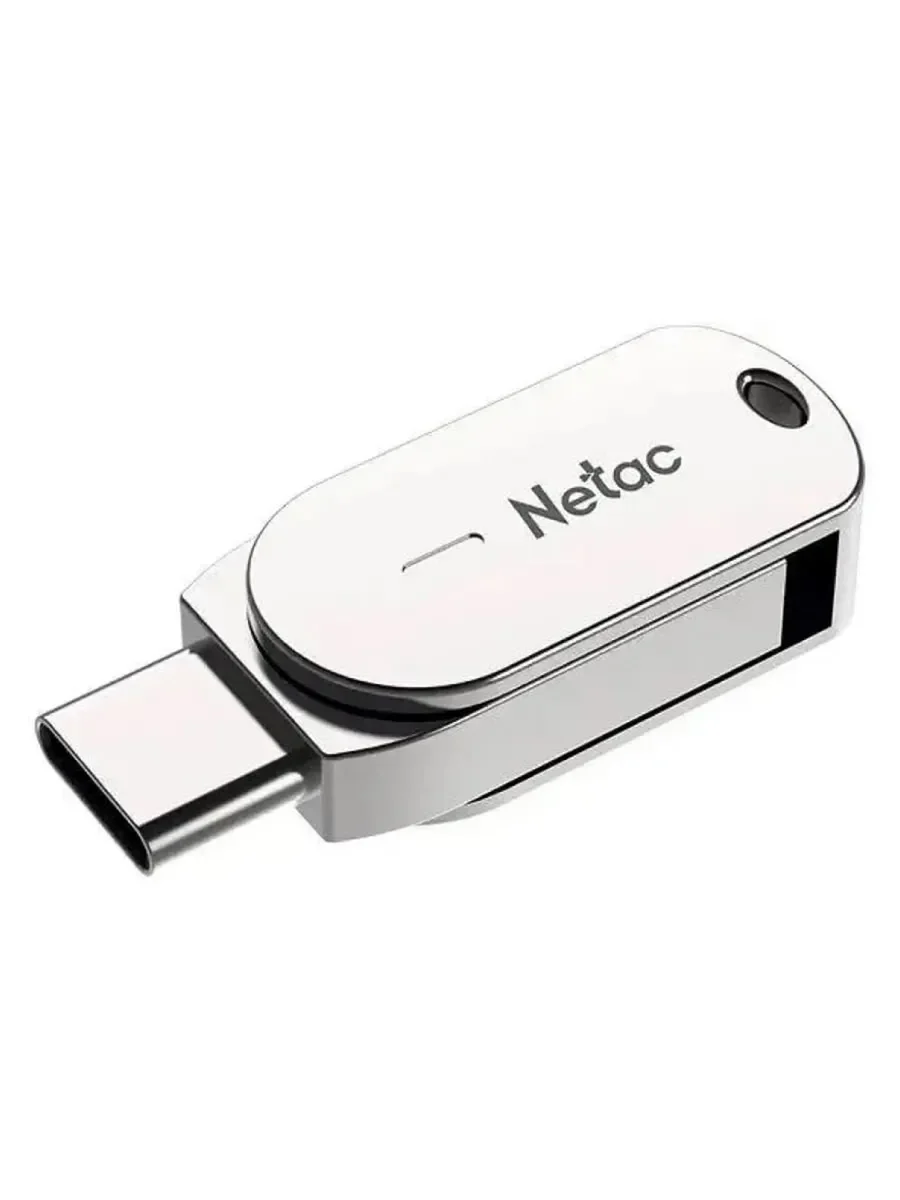 Флешка USB Netac U785C (NT03U785C-016G-32PN), 16Gb, USB3.0/TypeC, R/W 110/45, серебристый