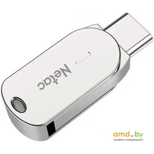 Флешка USB Netac U785C (NT03U785C-016G-32PN), 16Gb, USB3.0/TypeC, R/W 110/45, серебристый