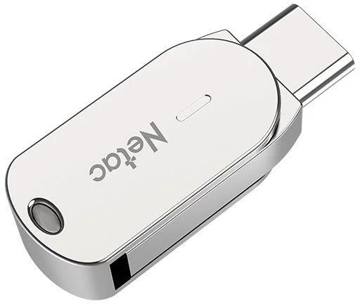 Флешка USB Netac U785C (NT03U785C-064G-32PN), 64Gb, USB 3.0/TypeC, R/W 110/45, серебристый