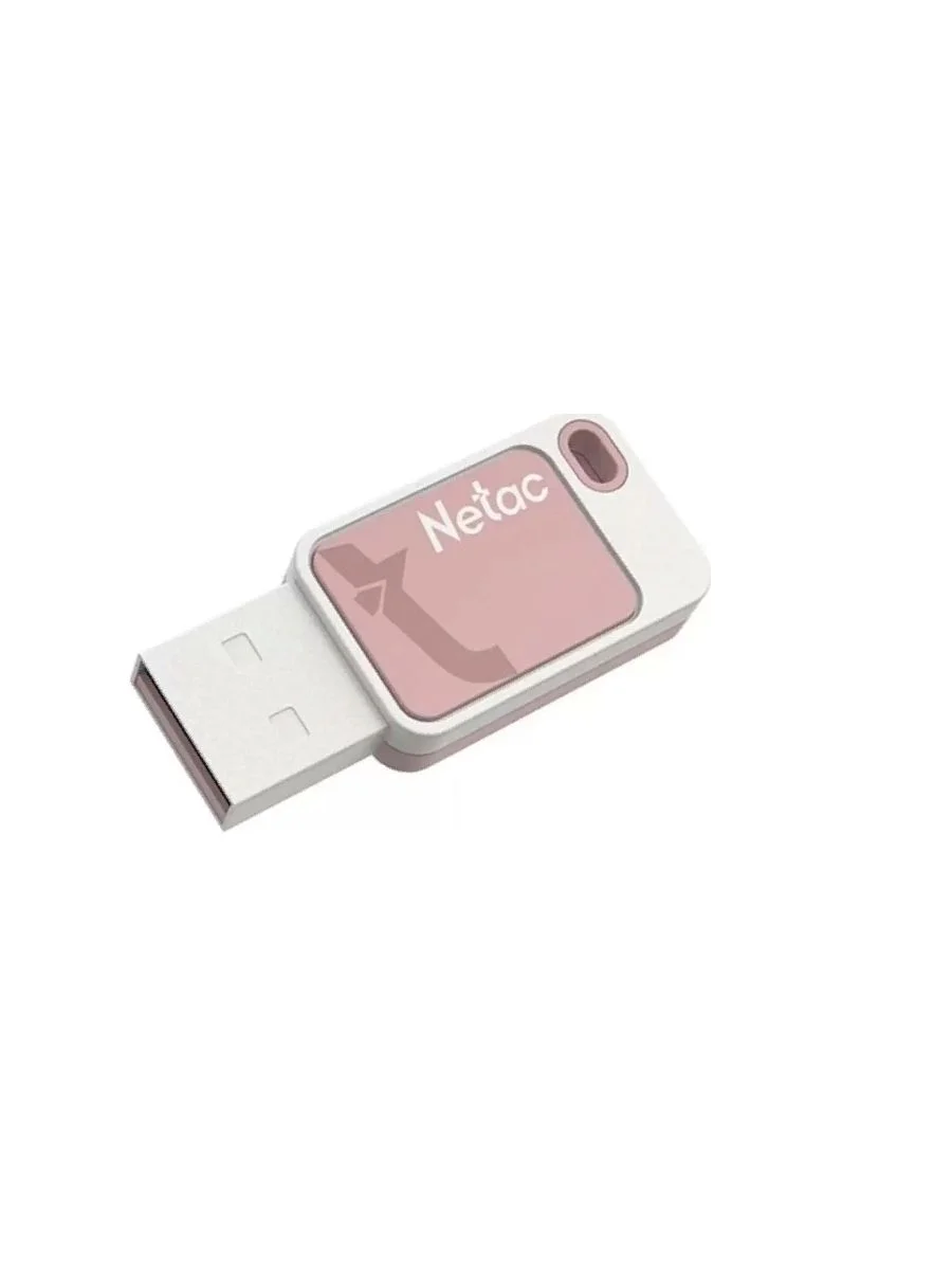 Флешка USB Netac UA31 (NT03UA31N-008G-20PK), 8Gb, USB 2.0, R/W 110/45, розовый/белый