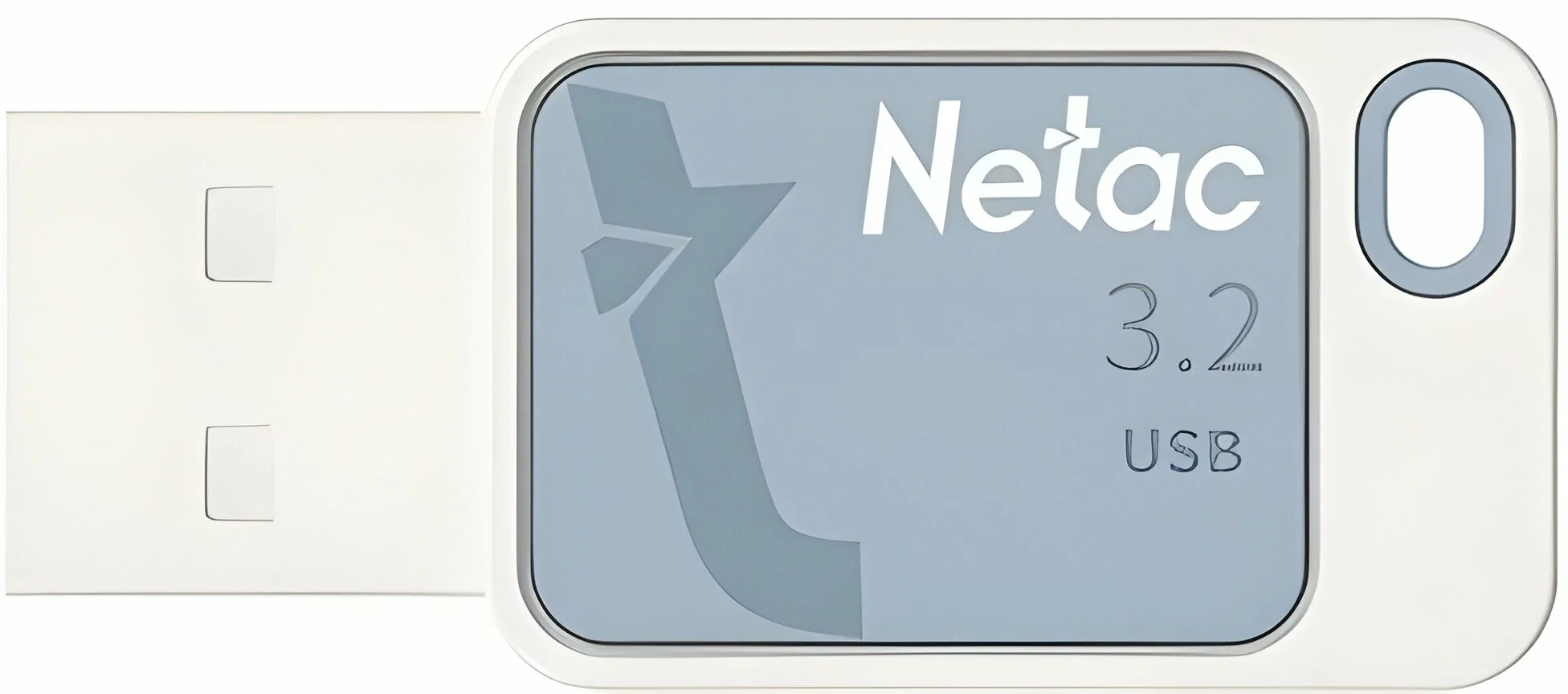 Флешка USB Netac UA31 (NT03UA31N-016G-20BL), 16Gb, USB 2.0, R/W 110/45, синий/белый