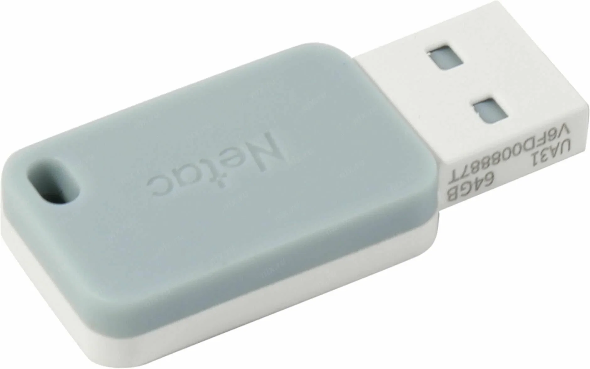 Флешка USB Netac UA31 (NT03UA31N-016G-20BL), 16Gb, USB 2.0, R/W 110/45, синий/белый