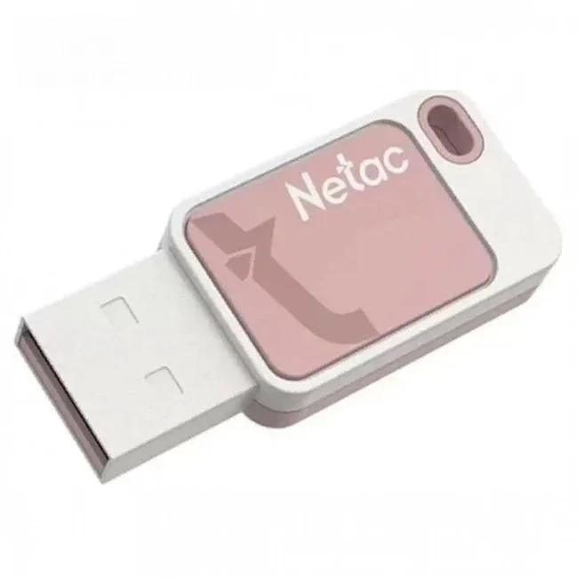 Флешка USB Netac UA31 (NT03UA31N-016G-20P), 16Gb, USB 2.0, R/W 110/45, розовый/белый