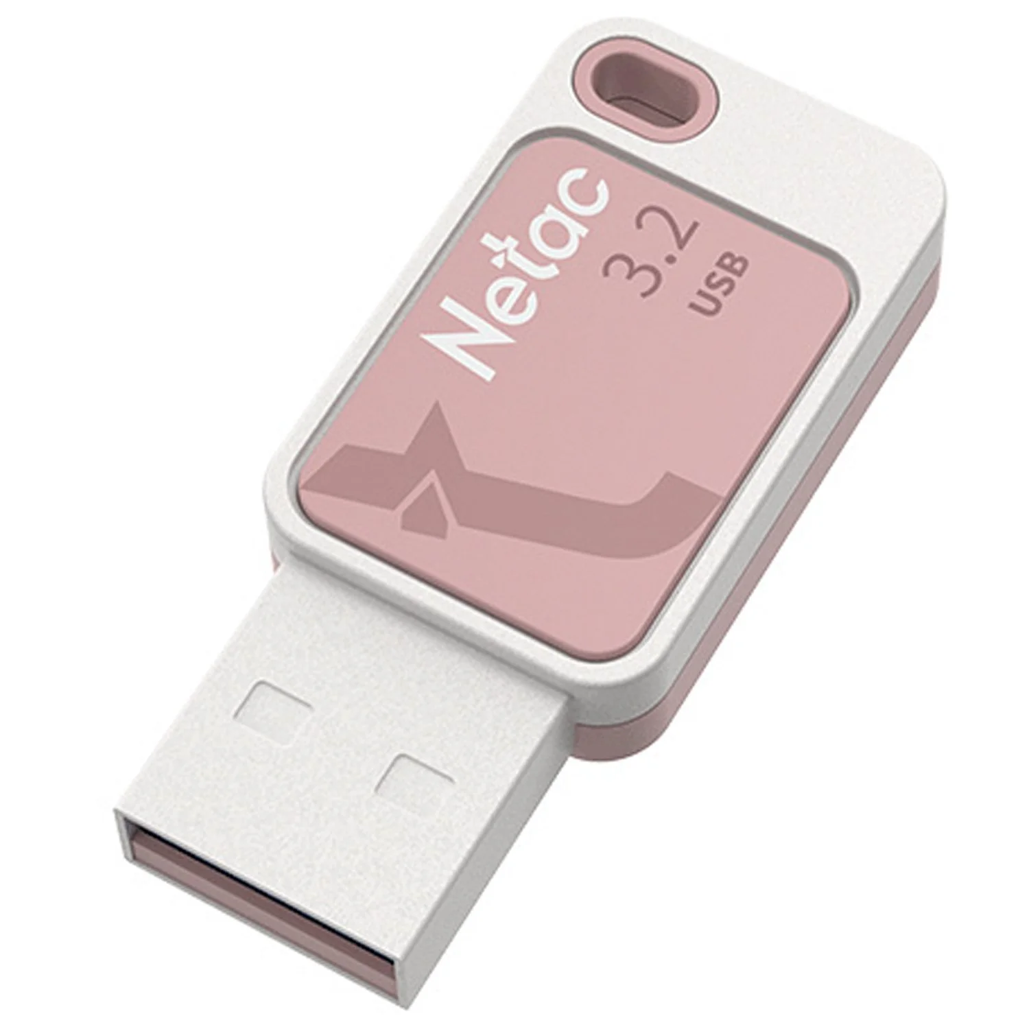 Флешка USB Netac UA31 (NT03UA31N-128G-32GN), 128Gb, USB 3.2, R/W 110/45, зеленый/белый
