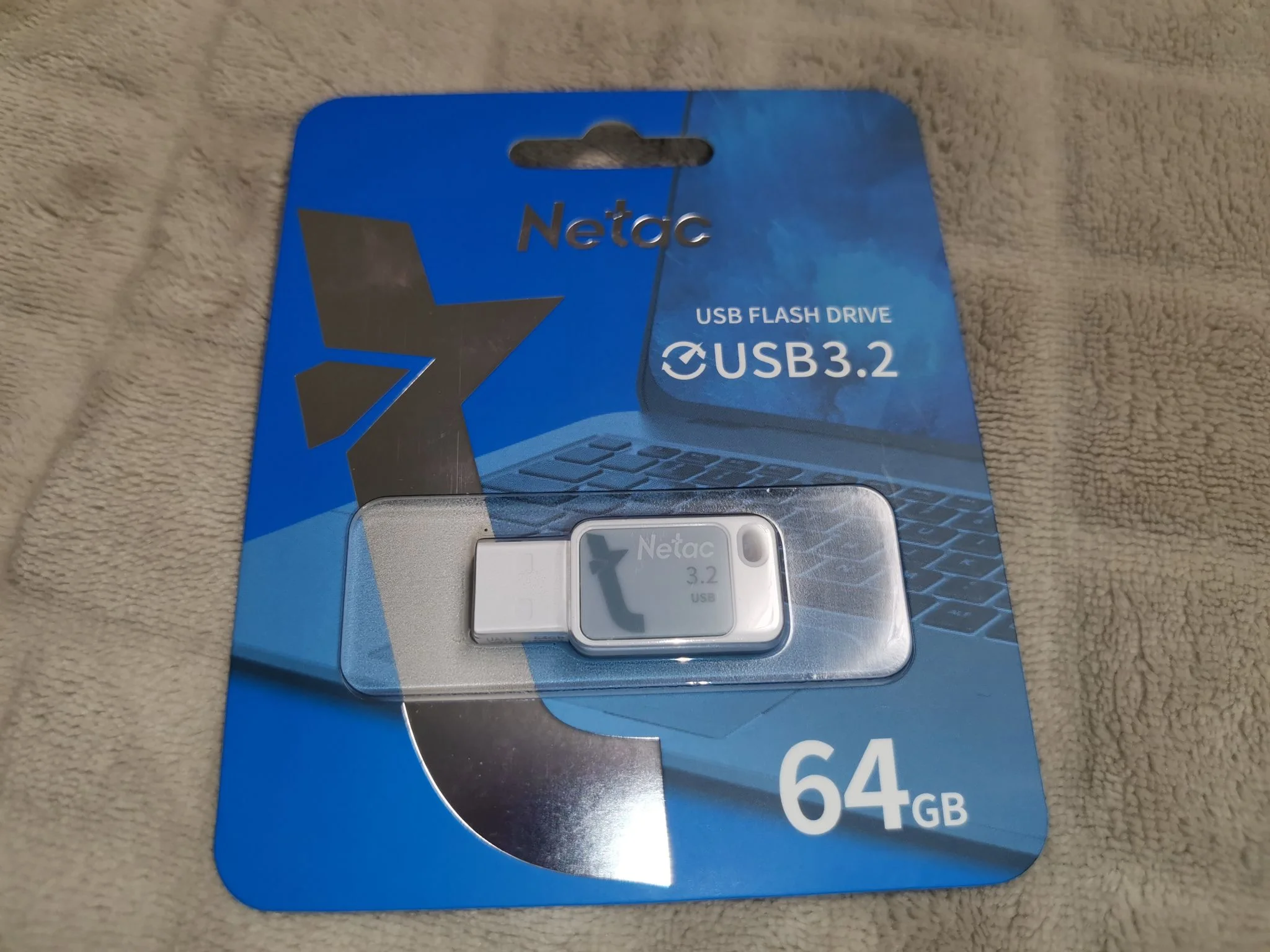 Флешка USB Netac UA31 64Gb NT03UA31N-064G-32BL, USB 3.2