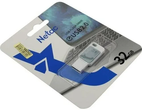 Флешка USB Netac UA31 NT03UA31N-032G-20PK), 32Gb, USB 2.0, R/W 110/45, розовый/белый