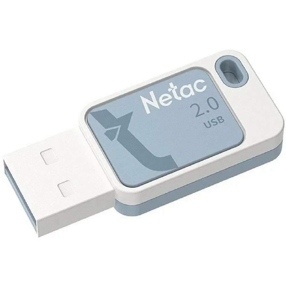 Флешка USB Netac UA61B (NT03UA61B-064G-32GM), 64Gb, USB 3.2, R/W 150/45, серый