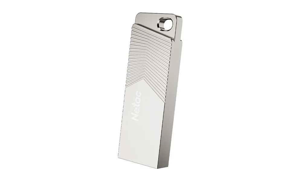 Флешка USB Netac UM1 (NT03UM1N-032G-32PN), 32Gb, USB 3.2, R/W 150/45, серебристый