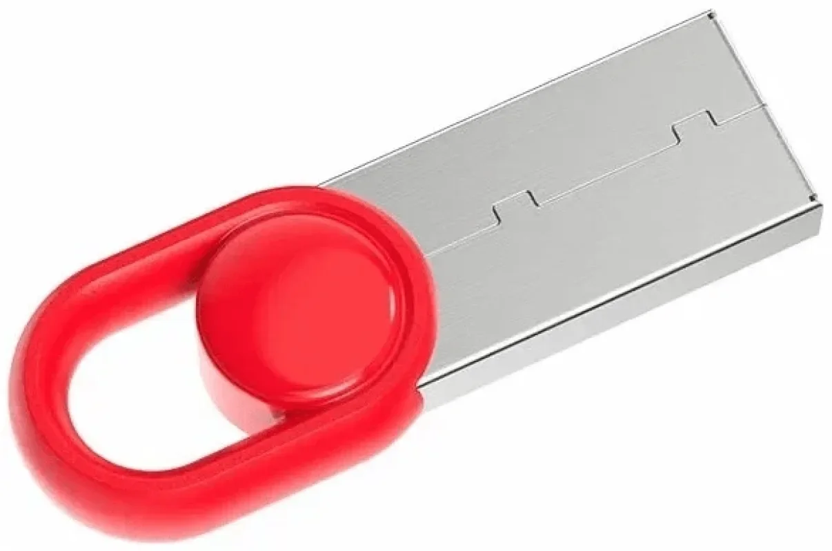 Флешка USB Netac UM2 (NT03UM2N-032G-32RE), 32Gb, USB 3.0, R/W 130/50, серебристый/красный