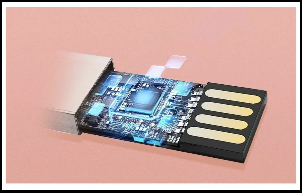 Флешка USB Netac UM2 (NT03UM2N-128G-32RE), 128Gb, USB 3.0, R/W 130/50, серебристый/красный
