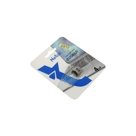 Флешка USB Netac UM81 (NT03UM81N-004G-20BK), 4Gb, USB 2.0, R/W 30/10, черный/красный