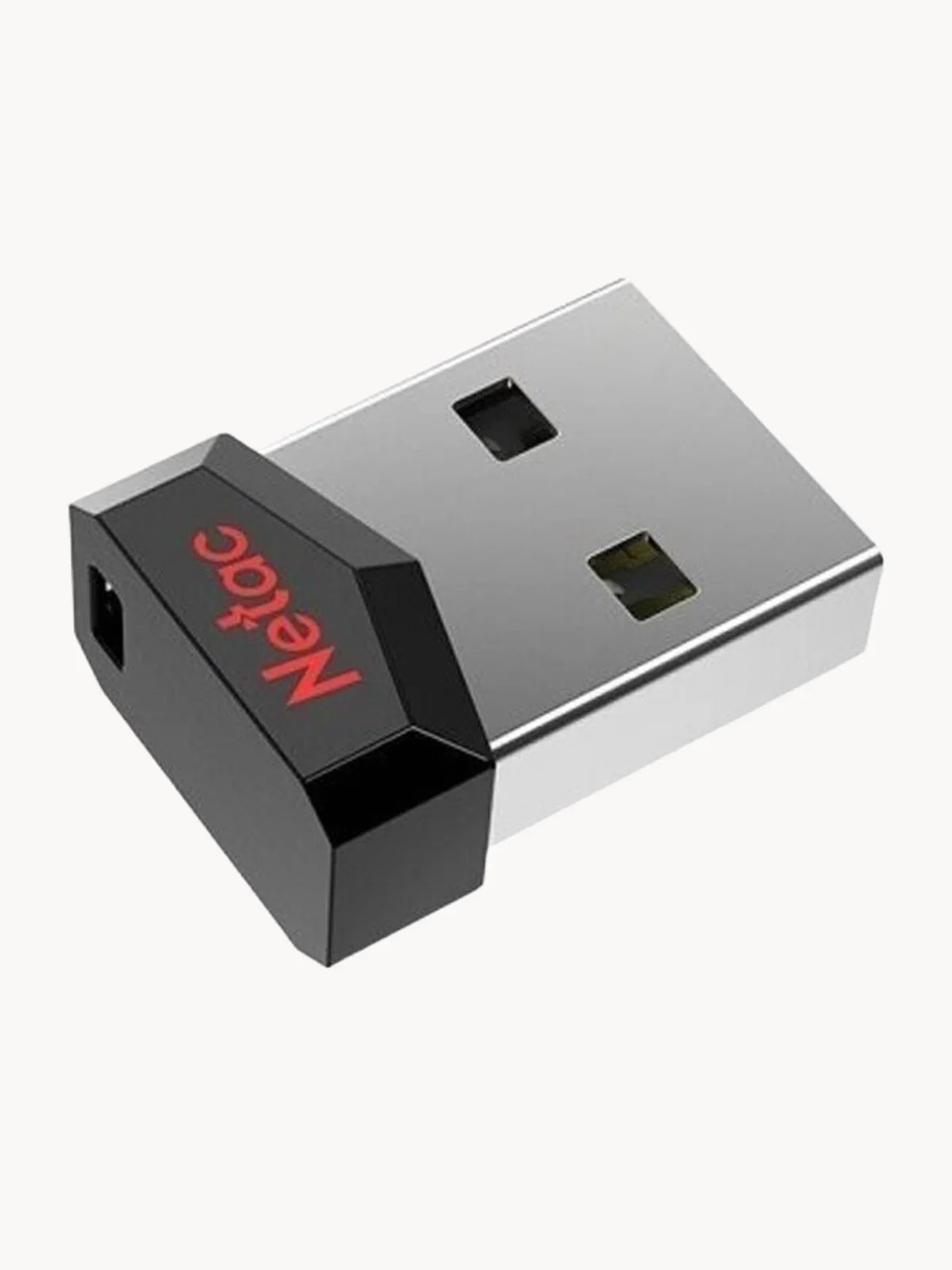 Флешка USB Netac UM81 (NT03UM81N-008G-20BK), 8Gb, USB 2.0, R/W 30/10, черный/красный