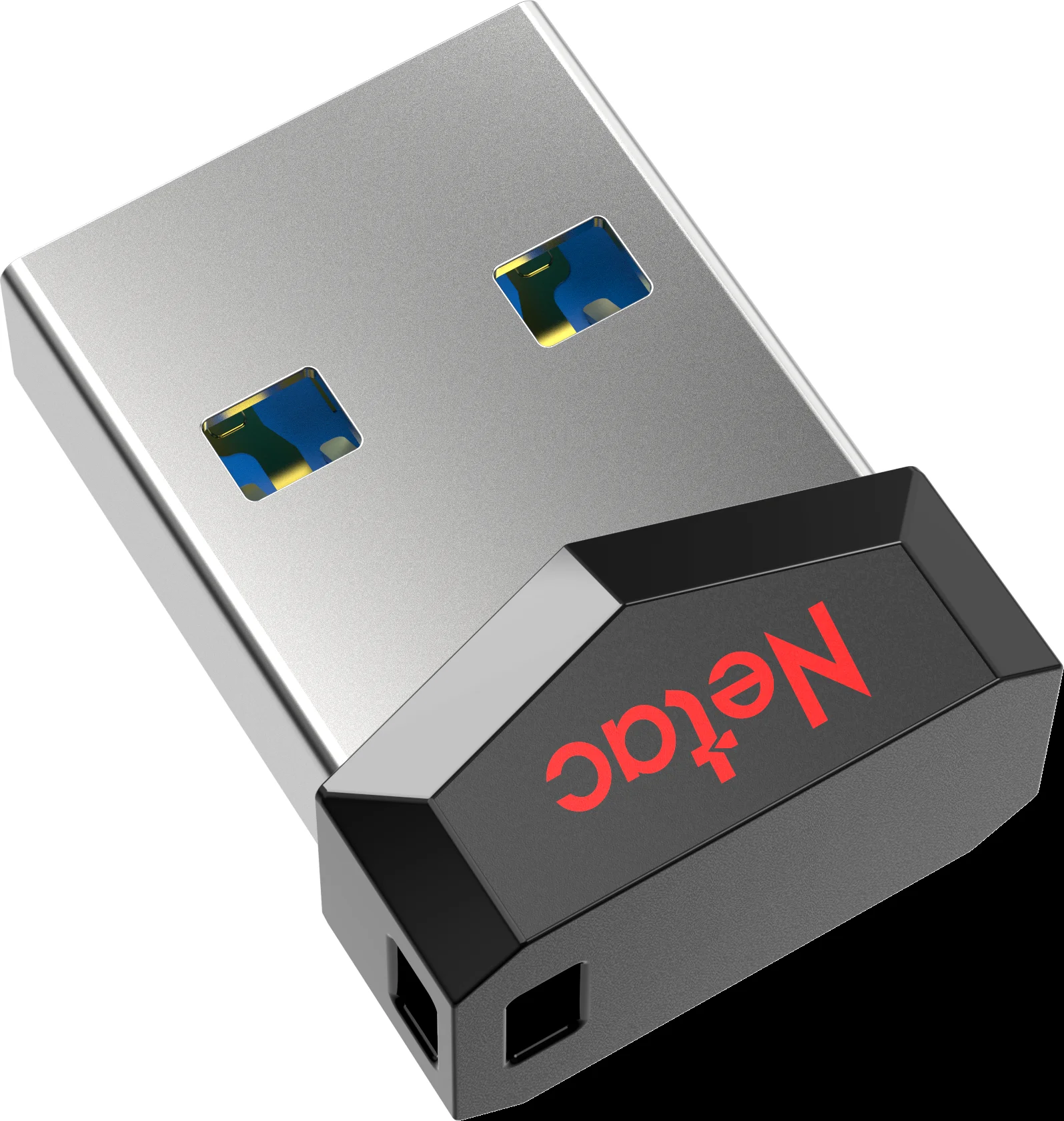Флешка USB Netac UM81 (NT03UM81N-008G-20BK), 8Gb, USB 2.0, R/W 30/10, черный/красный