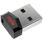Флешка USB Netac UM81 (NT03UM81N-032G-20BK), 32Gb, USB 2.0, R/W 30/10, черный/красный