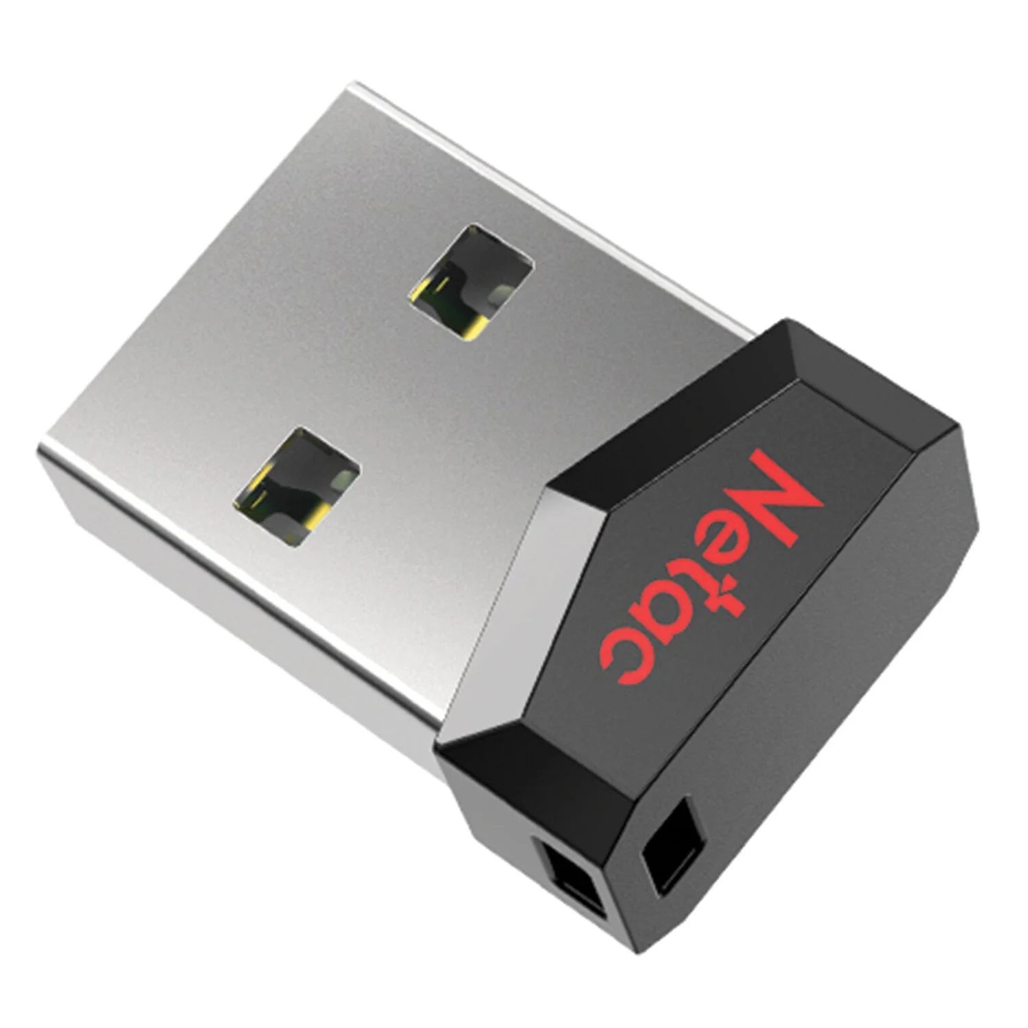 Флешка USB Netac UM81 (NT03UM81N-064G-20BK), 64Gb, USB 2.0, R/W 30/10, черный/красный