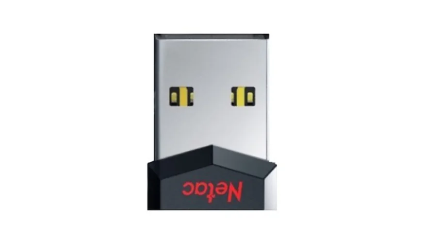 Флешка USB Netac UM81 (NT03UM81N-064G-20BK), 64Gb, USB 2.0, R/W 30/10, черный/красный