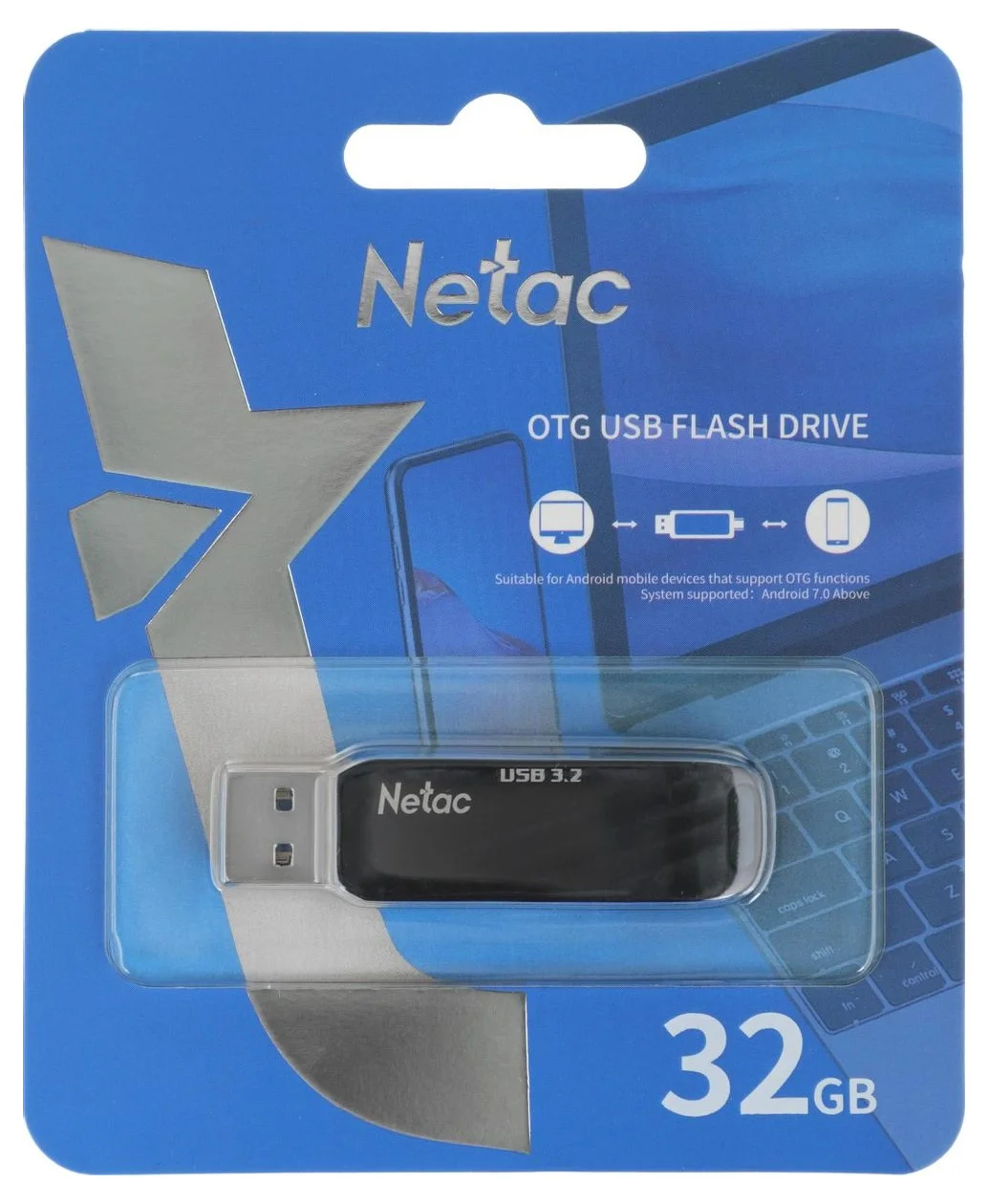 Флешка USB Netac US11 128Gb USB 3.0+TypeC Dual Flash