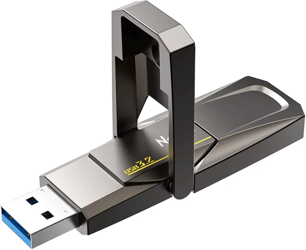 Флешка USB Netac US5 (NT03US5C-128G-32TA), 128Gb, USB 3.2/TypeC, 550/500, черный