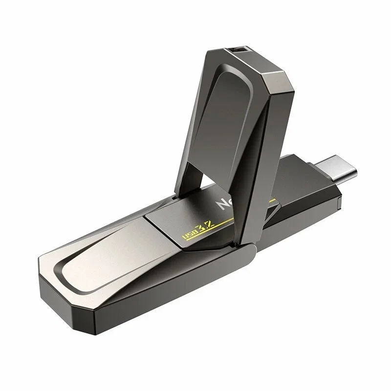 Флешка USB Netac US5 1Tb USB 3.2+TypeC Solid State Flash, up to 550MB/500Mb/s