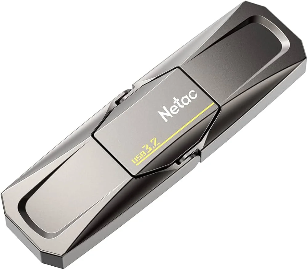 Флешка USB Netac US5 1Tb USB 3.2+TypeC Solid State Flash, up to 550MB/500Mb/s